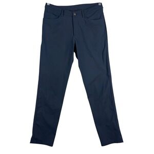 Lululemon ABC Pant Classic "34" Stretch Navy Blue Pants Men's Size 32 M5426s